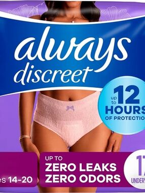 ALWAYS DISCREET UNDERWEAR SIZE L